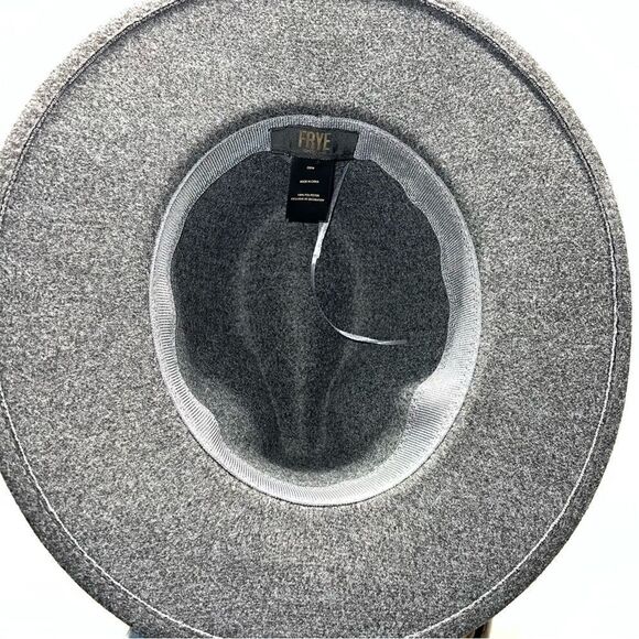 ‎Frye Braided Crown Heather Grey Felt Fedora Hat main image 4